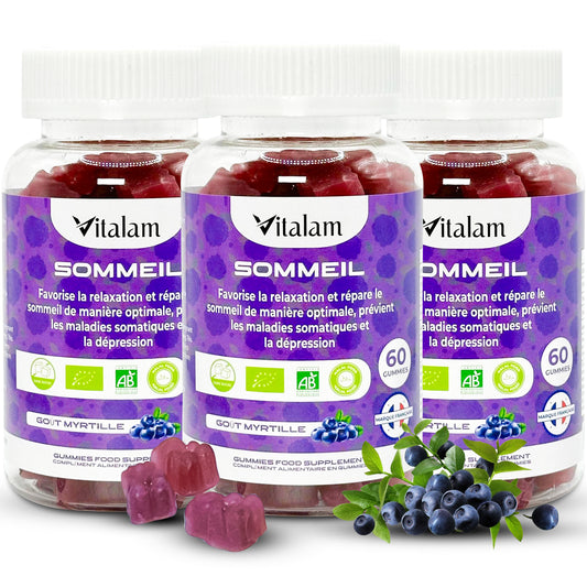 Cure Sommeil et Insomnie en 3 mois, Lot de 3 boites - Gummies Sommeil