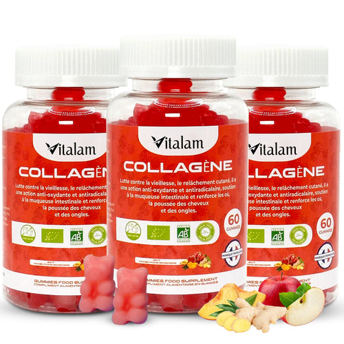 Marine Collagen Gummies, For glowing, clean skin, strengthens bones, nails and hair