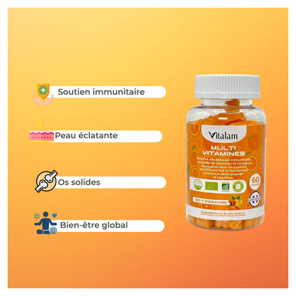 Multivitamin and Mineral Gummies, Energy for Adults and Children, Essential Vitamins and Minerals for the Body