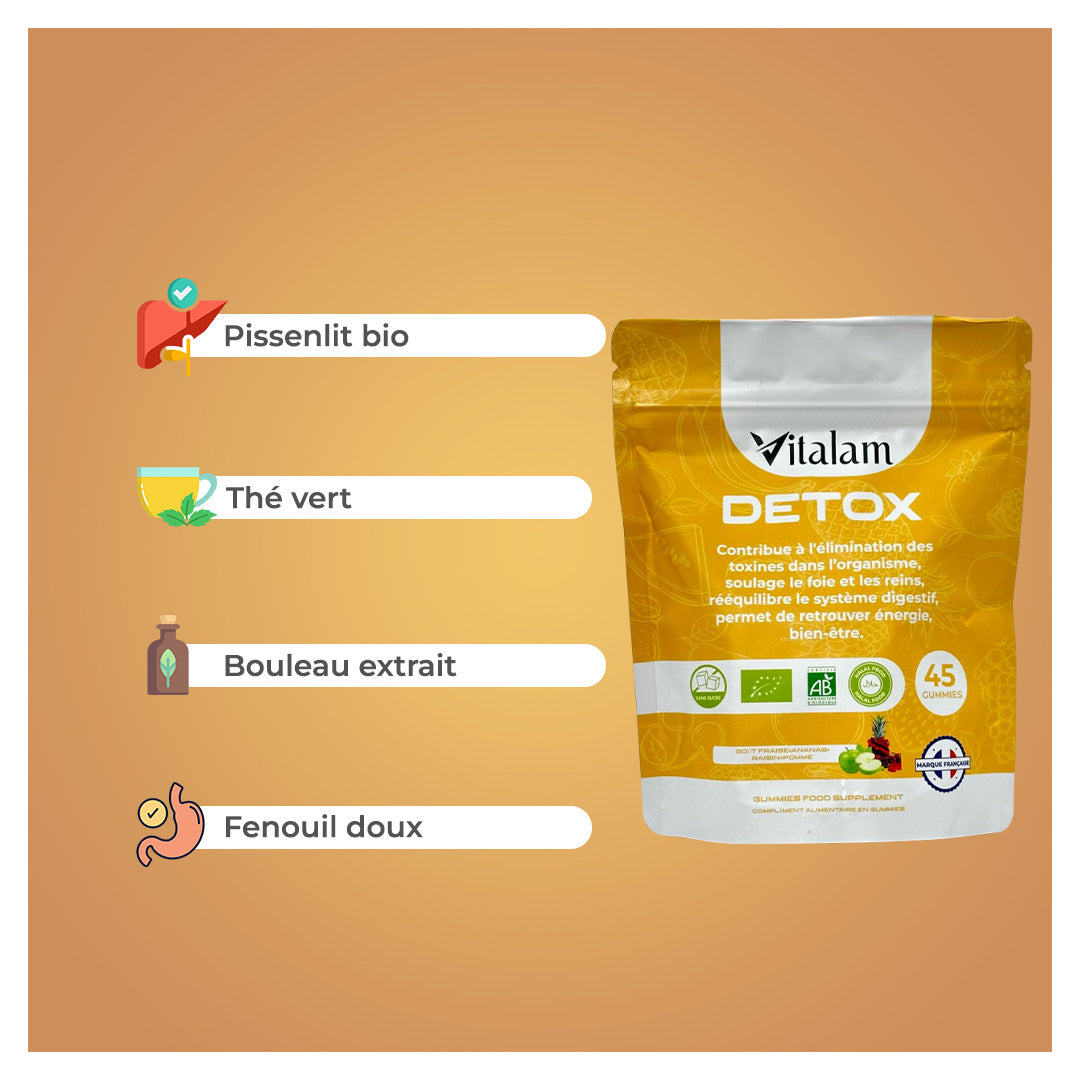 Gomitas Detox, Digestión y Vitalidad en sobre