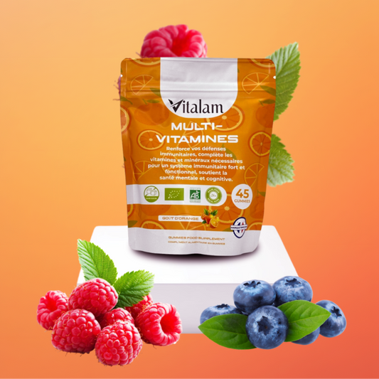 Gummies Multivitamines et Minéraux en sachet, Énergie Adulte & Enfant, Vitamines Minéraux Essentiels pour l'organisme