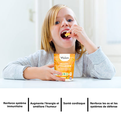 Multivitamin and Mineral Gummies in sachets, Energy for Adults and Children, Essential Vitamins and Minerals for the body