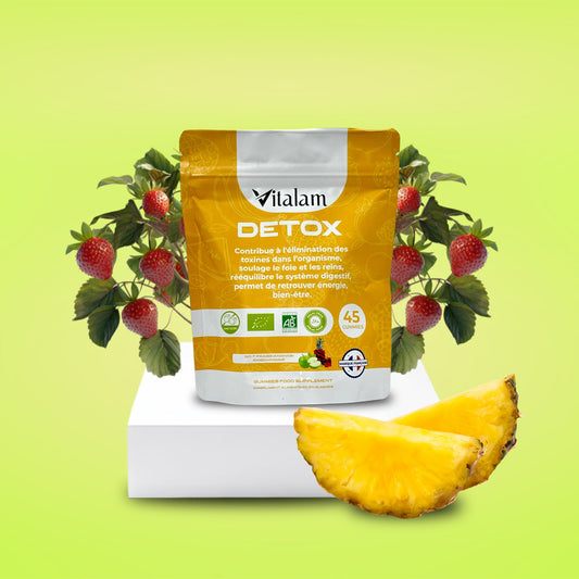 Gummies Detox Curcuma en sachet, Digestion & Élimination Naturelle, Elimination des Toxines