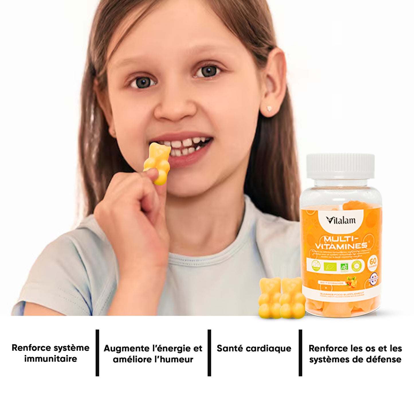 Multivitamin and Mineral Gummies, Energy for Adults and Children, Essential Vitamins and Minerals for the Body