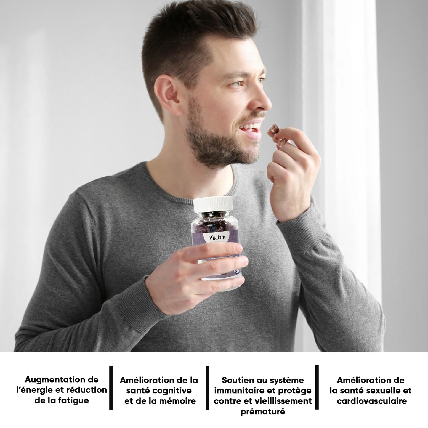 Gummies Shilajit Pure de l’Himalaya, Rajeunit et Boost l'énergie