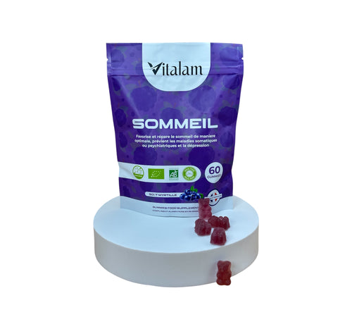 Vitalam Sommeil Gummies, Nuit apaisée sans insomnie, En sachet