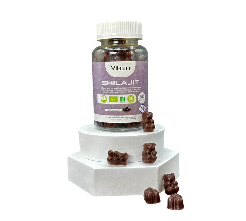Gummies Shilajit Pure de l’Himalaya, Rajeunit et Boost l'énergie